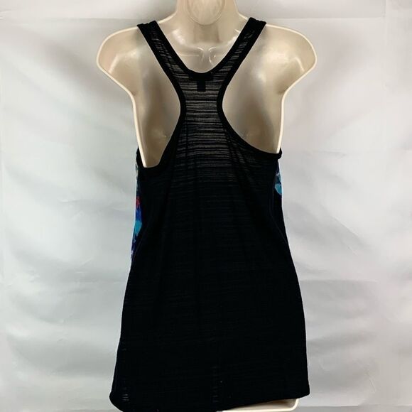 Bisou Bisou Racer Back print sheer floral tank - Picture 4 of 8